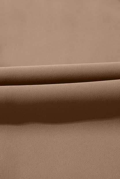Solid Elastic High-Waist Pants