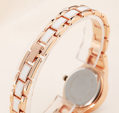 Elegant Ladies Round Dial Watch Bracelet