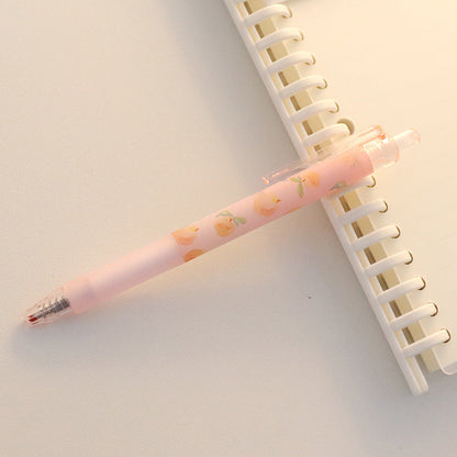 Kawaii Peach Gel Pen - Korean Stationery