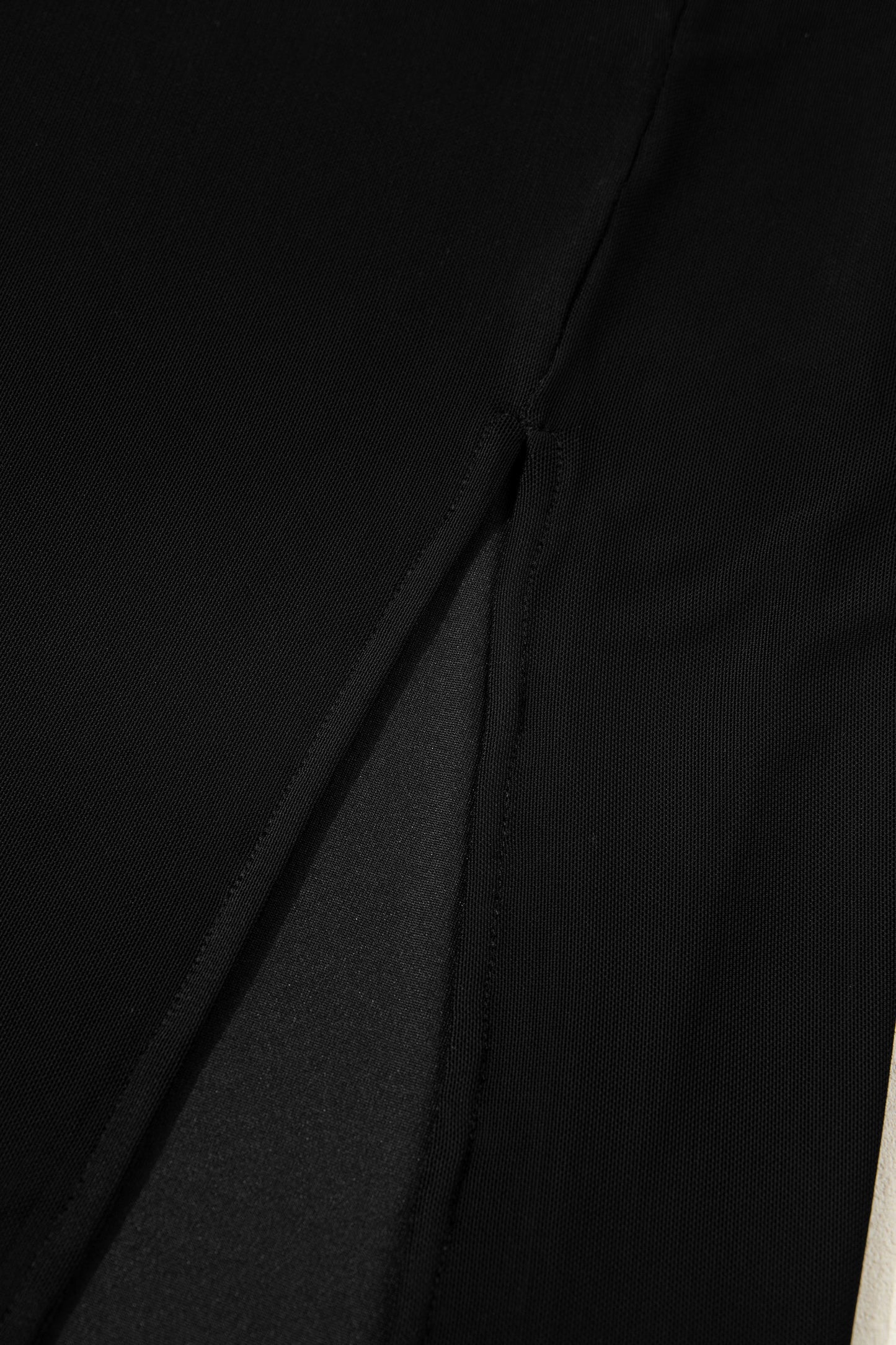 Sheer Mesh Twisted Knot Side Slit Dress
