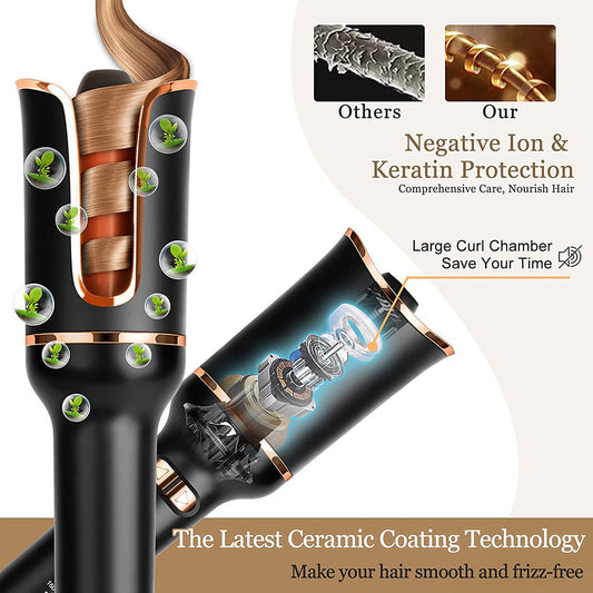 Auto-Rotating Curling Wand Styler