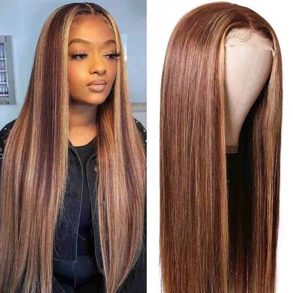Front Lace Human Hair Wig 4/27T