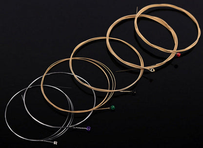 F Electric & Acoustic Guitar Strings Set (1-6)