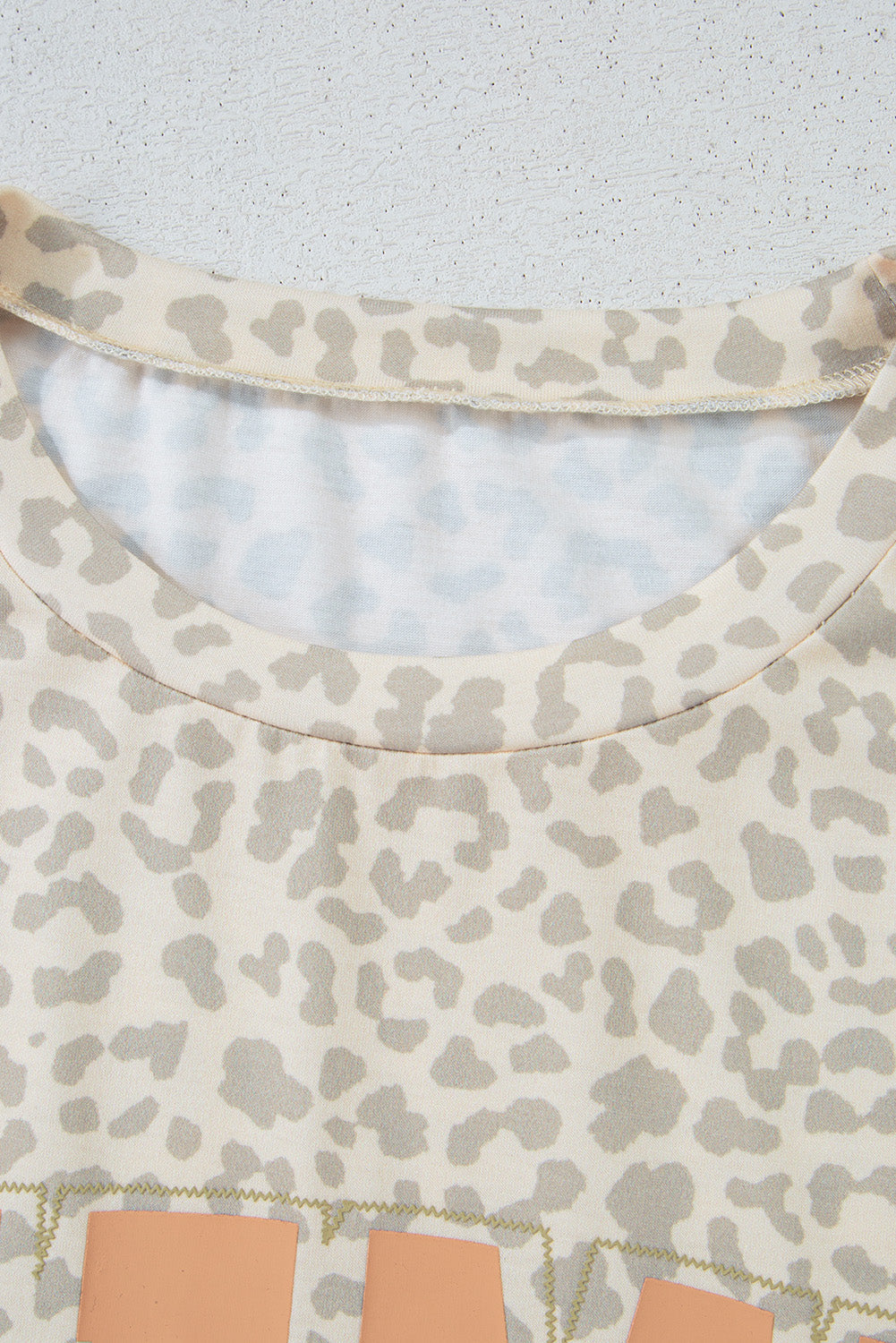 Leopard MAMA Letter Graphic Tee