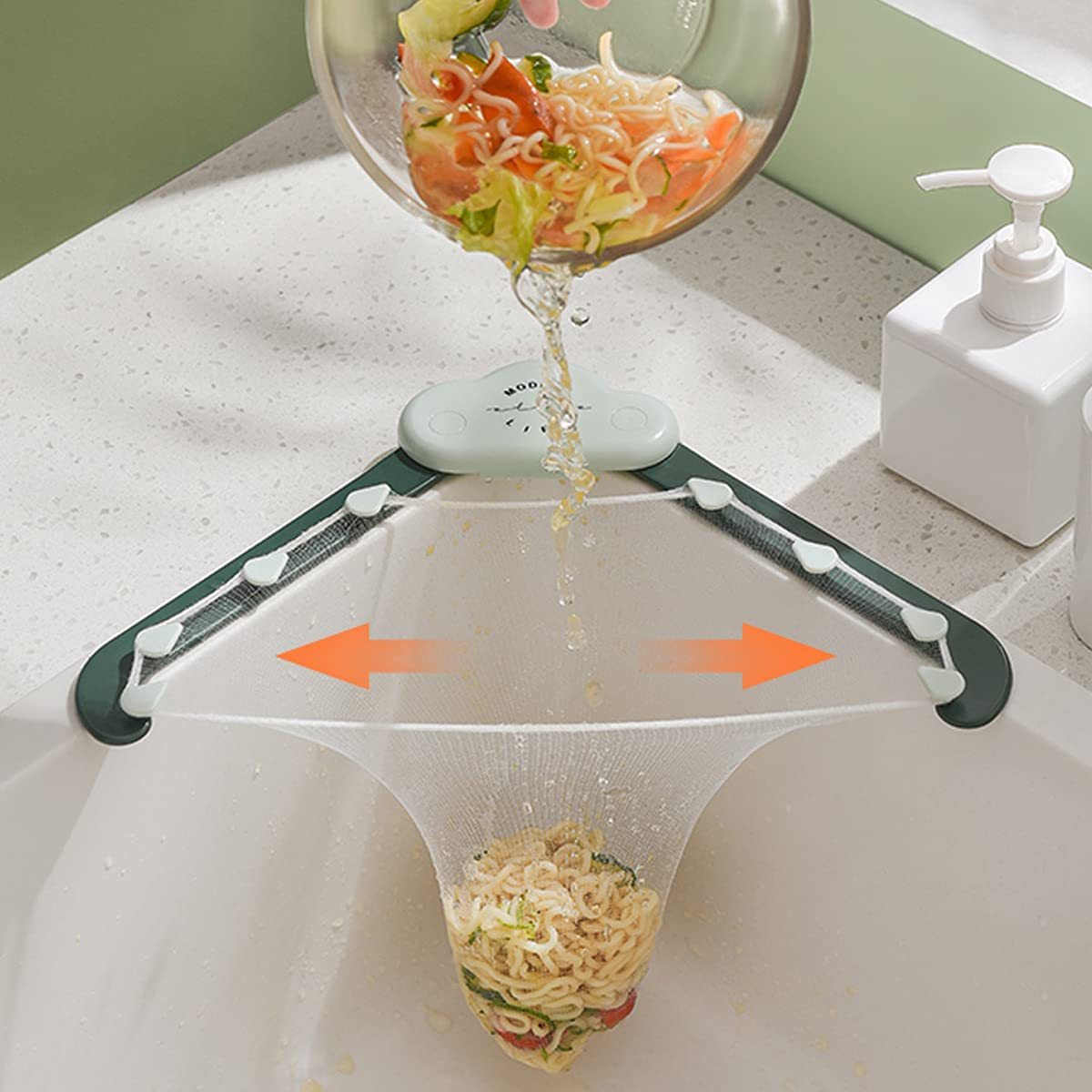 Triangular Sink Drain Rack Kitchen Garbage Filter