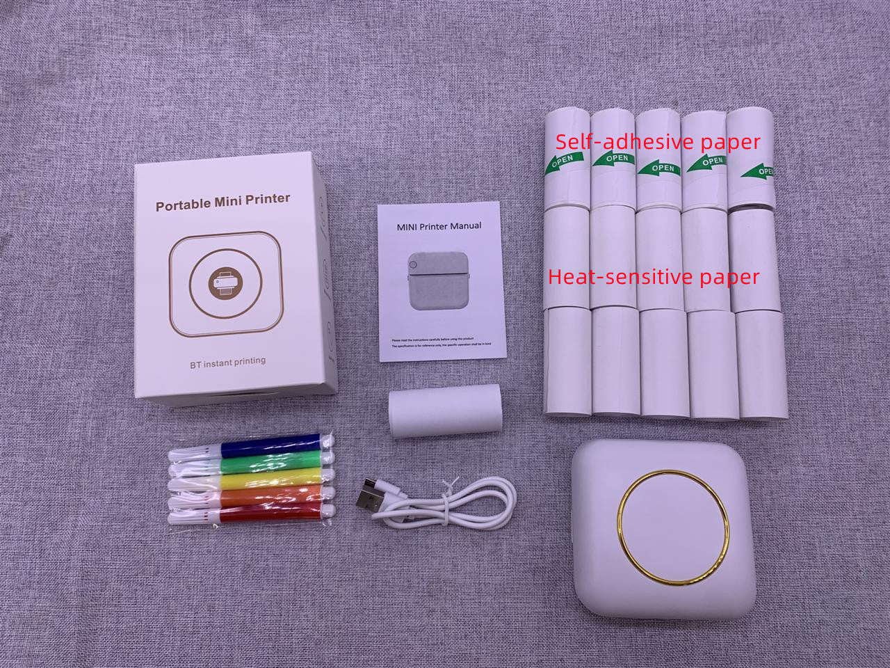 Mini Bluetooth Thermal Label Printer