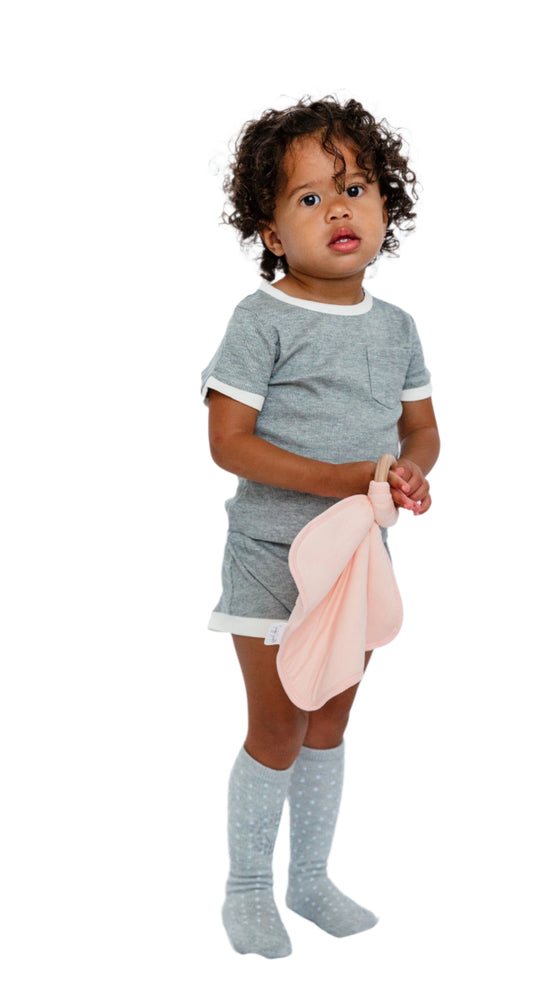 Ribbed Bamboo 2 Piece Shorts Set