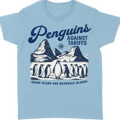 Penguins Against Tariffs Shirt – Funny 8647 Anti Trump Shirt, Resist Penguins Tariff Protest Bright T-Shirt, Anti MAGA Political Tee 682193