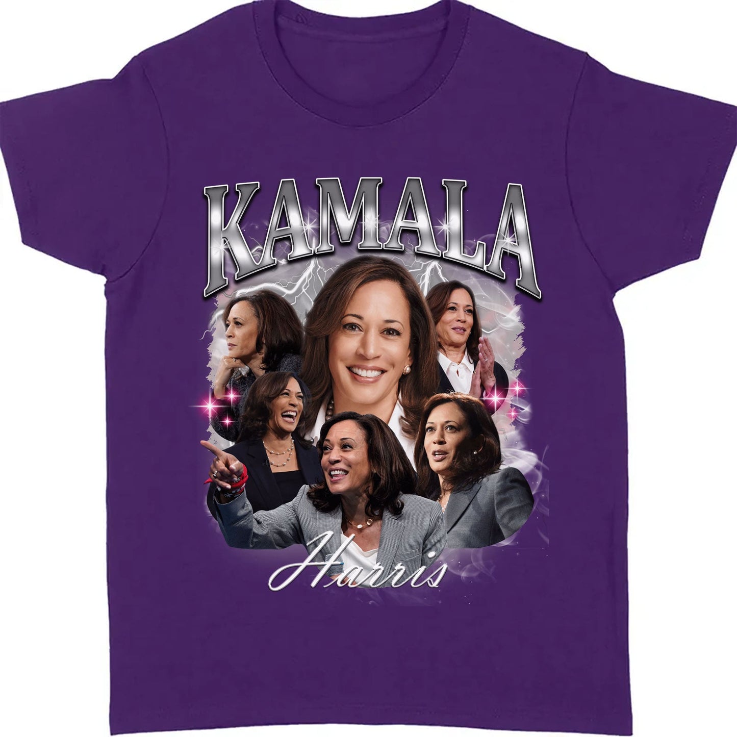 Kamala Harris 2024 Bootleg Shirt, Kamala Harris Vintage Photo Shirt, Kamala Harris Retro 90s Shirt, Kamala Harris 2024 Shirt, Democrat Shirt Dark T1371 - KH2