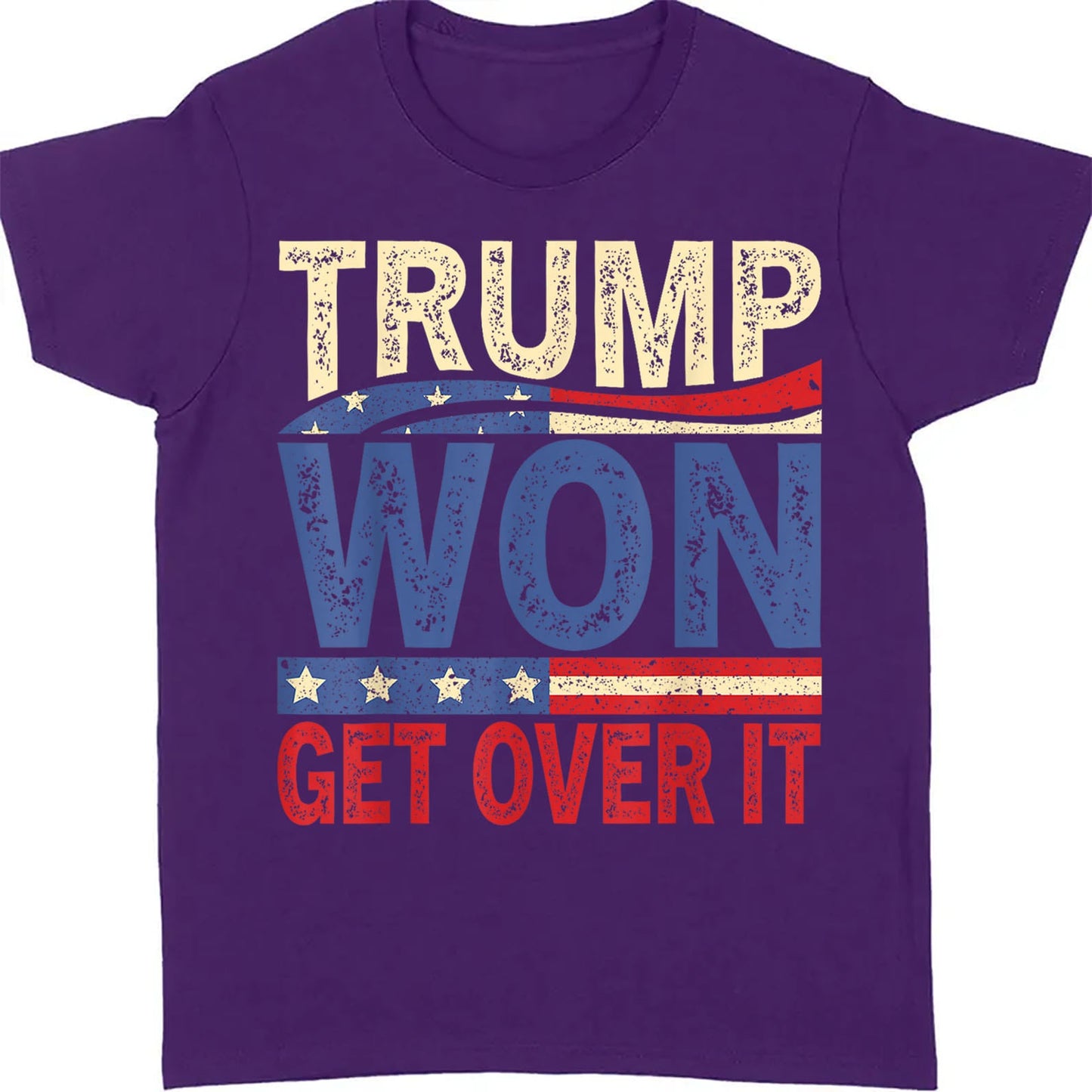 Trump Won Again Get Over It Shirt, Trump 2024 Shirt, Trump 47th President Shirt Dark T1718 - GOP