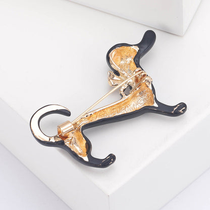 Cute Dripping Oil Sausage Dog Animal Pin