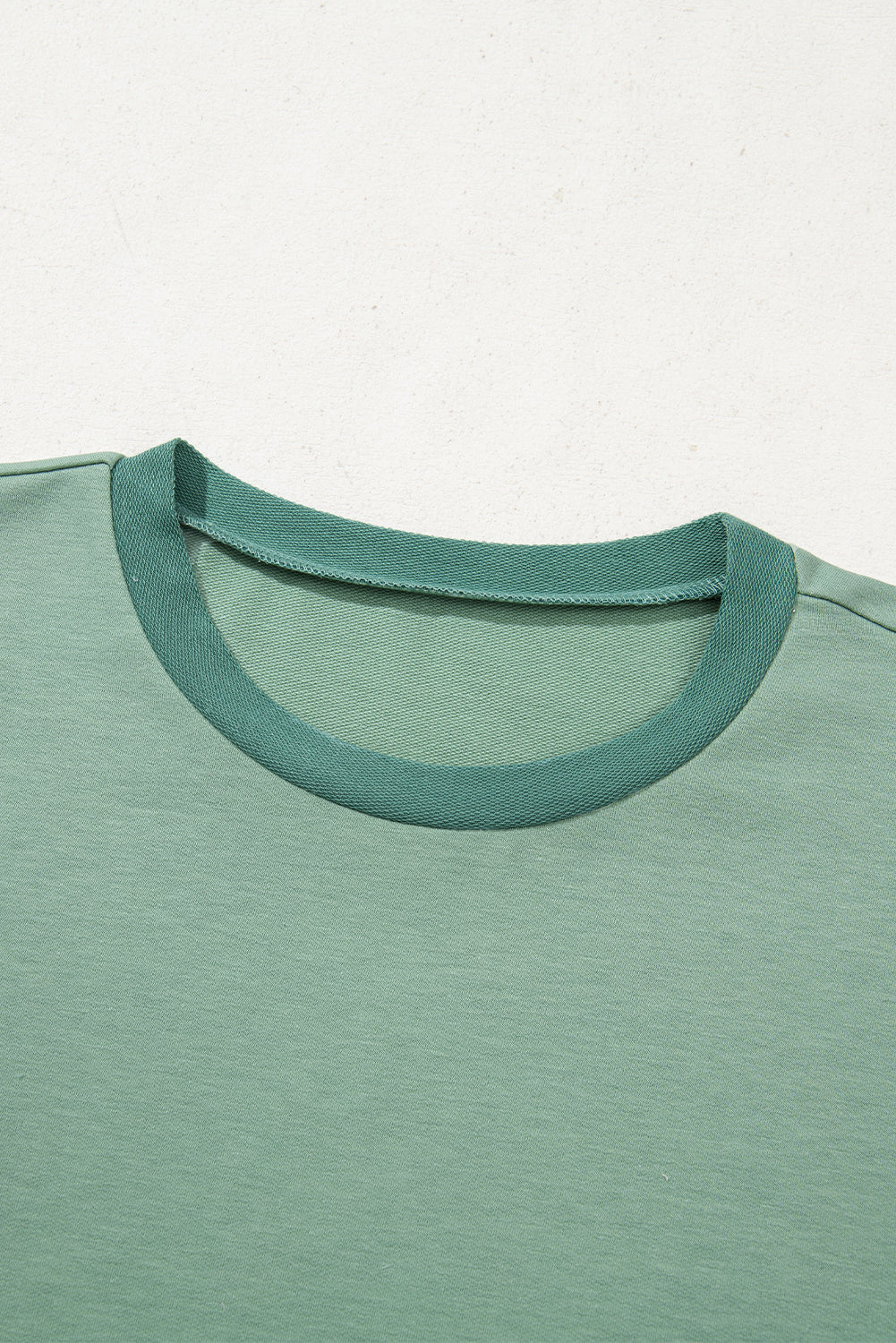 3/4 Sleeve Raw Seam High-Low Side Top