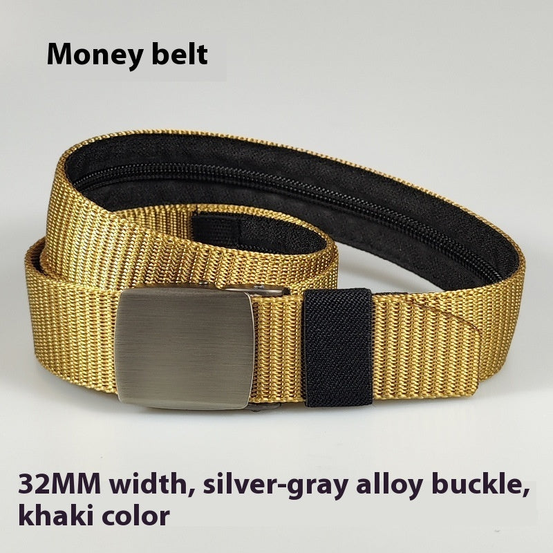 Black Nylon Women's Outdoor Security Belt