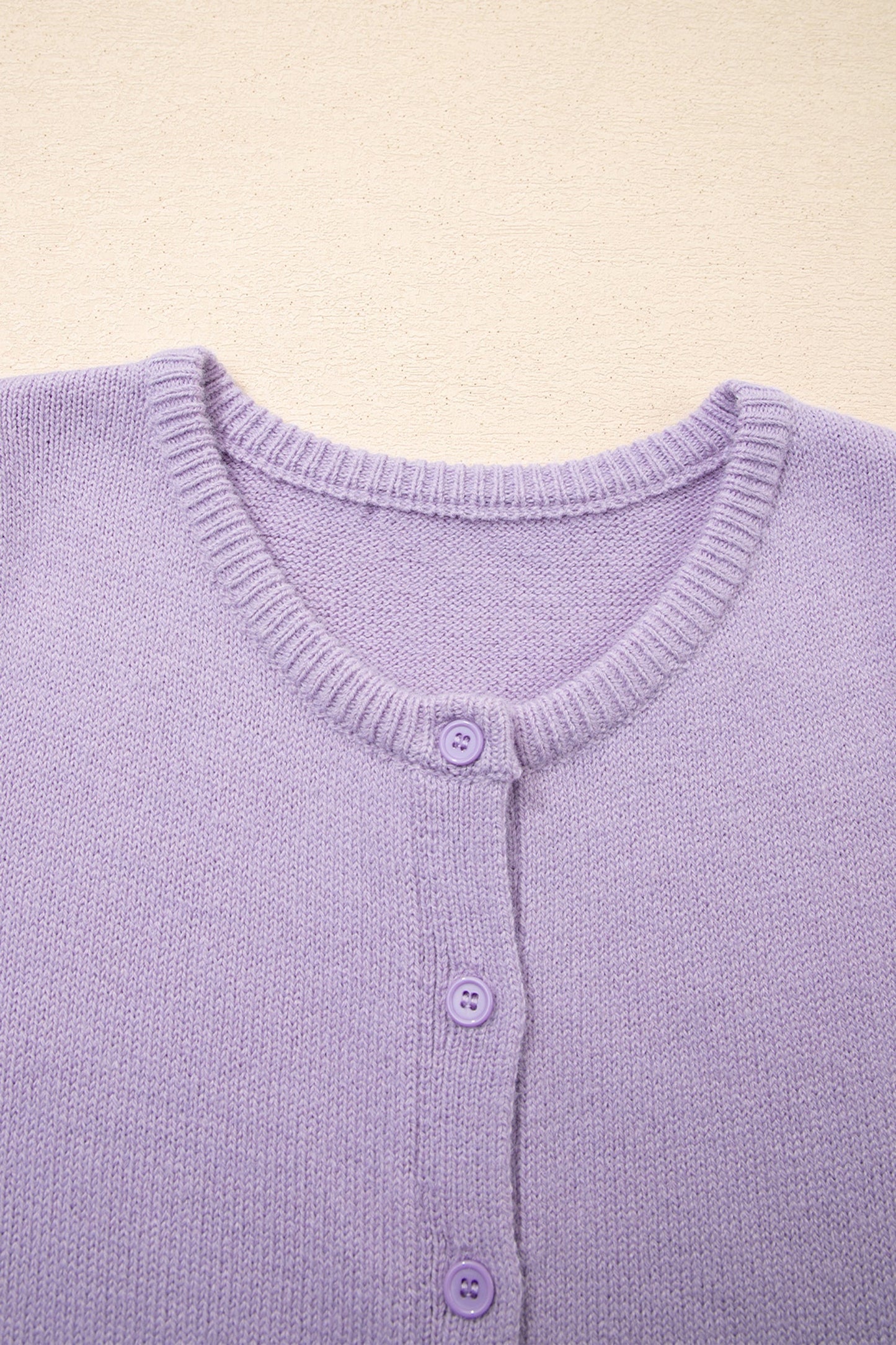 Petal Short Sleeve Soft Cardigan Sweater Tee