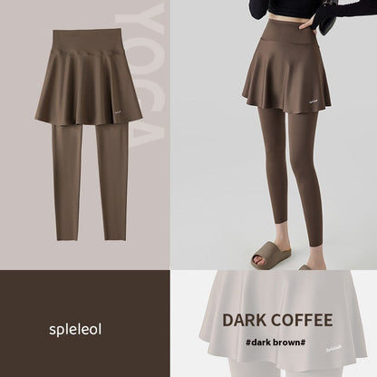 High Waist Yoga Culottes Skort