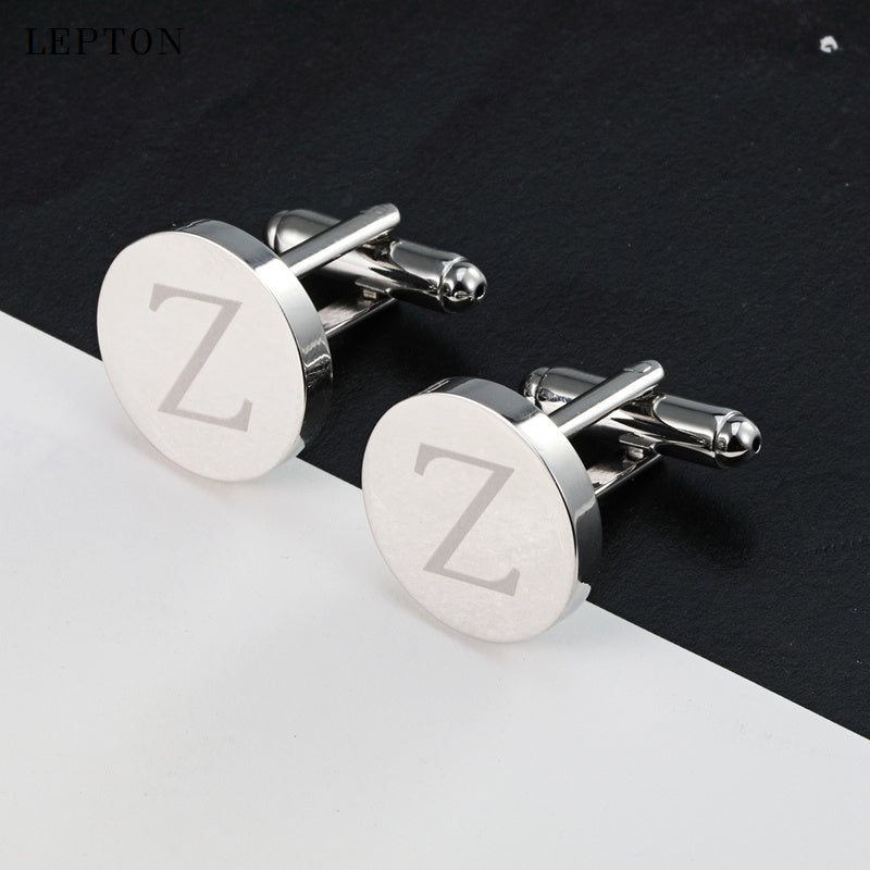 French A Letter Men's Cufflinks Collar Clip Suit