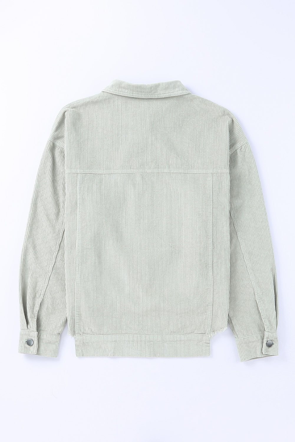 Raw Hem Crop Corduroy Jacket
