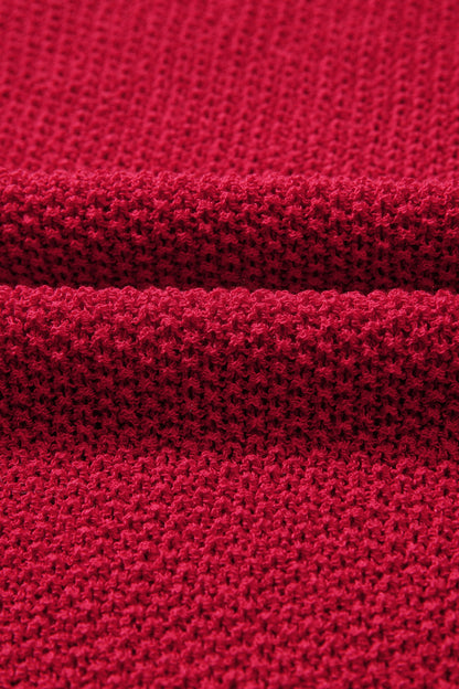 Colorblock Knit V-Neck Sweater