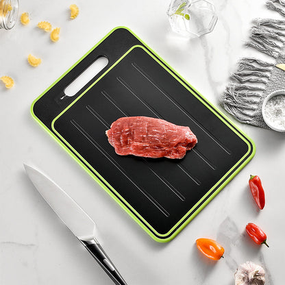 Double-Sided Cutting Board with Knife Sharpener