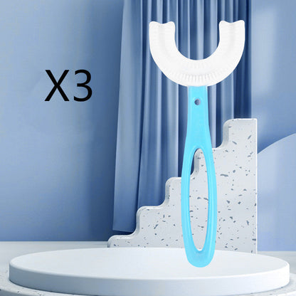 Children's U-shaped Soft Rubber Toothbrush