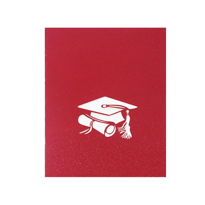 Creative 3D Graduation Greeting Card