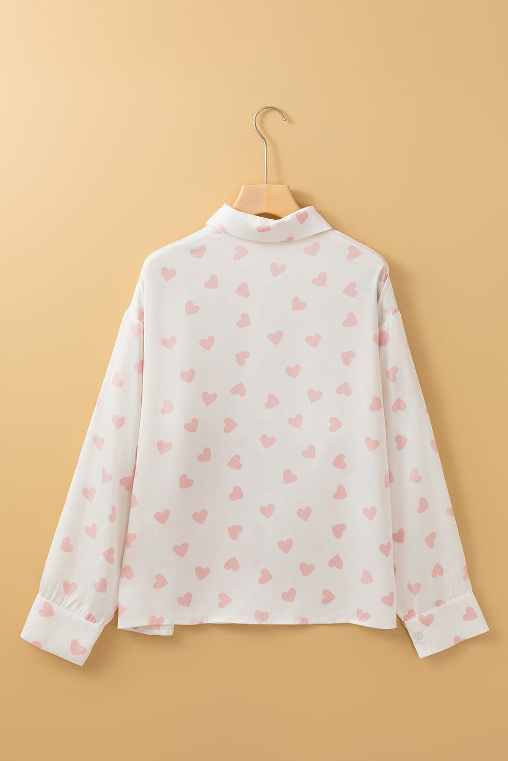 Valentine Heart Long Sleeve Buttoned Shirt