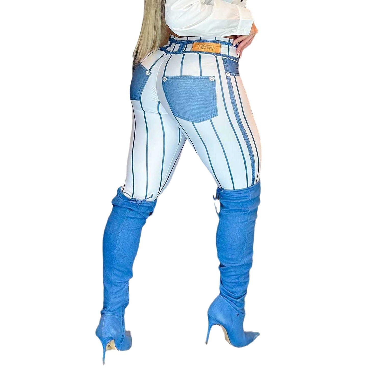 High Waist Plaid Leggings