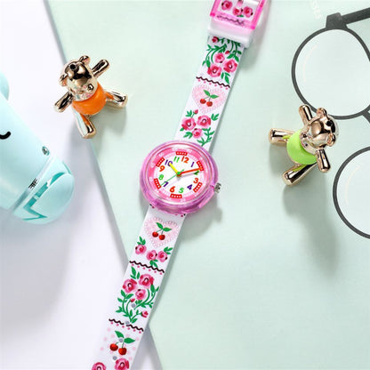 Cute Cartoon Transparent Silicone Children's Watch