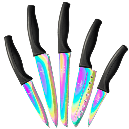 Kitchen Knife Set - Black Handle