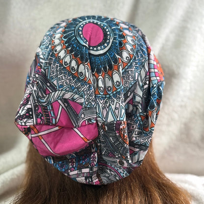 Mandala Mosaic Slouch Beanie – Upcycled Everyday Hat