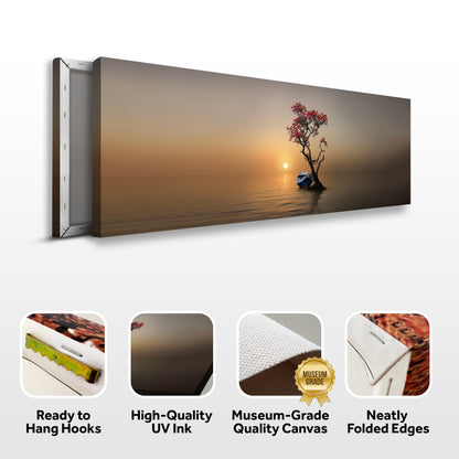 Alone Tree Canvas Wall Art IV