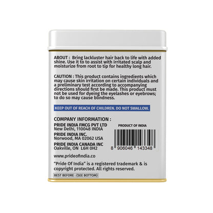 Hair Bliss- Natural Amla Gooseberry Herbal Hair & Skin Conditioning Powder- 12 Individual Sachets (10 gm each)- Reusable Brush & Tray Included