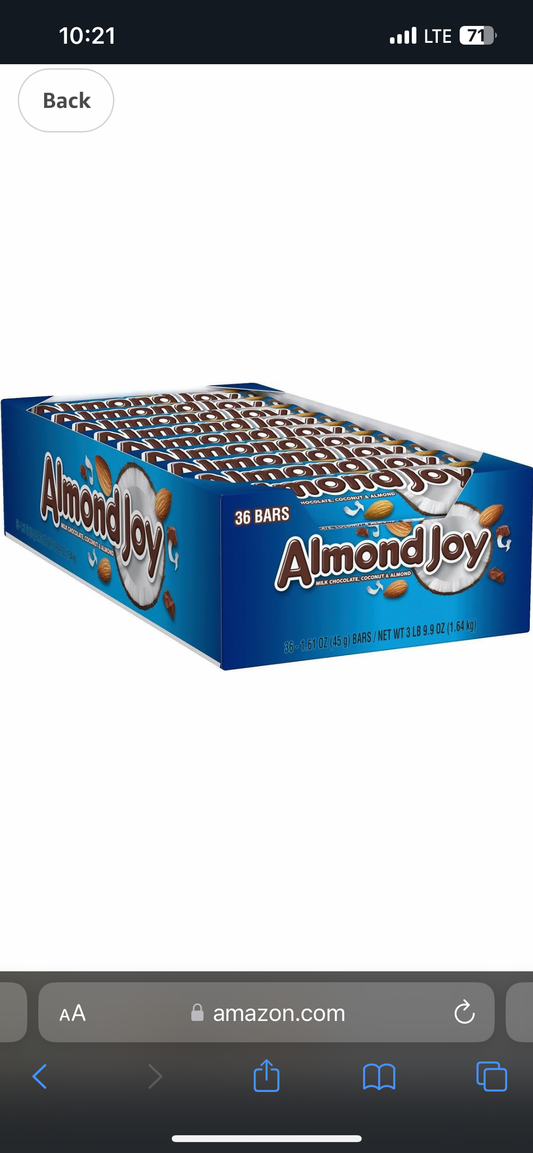 ALMOND JOY Bar 24 pack