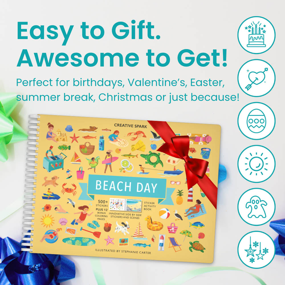 Beach Day Sticker Book