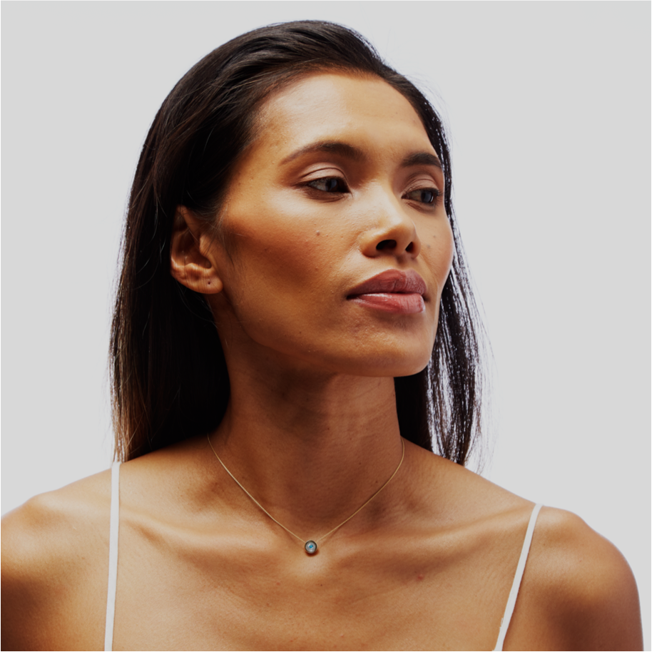 BIRTHSTONE 14K GOLD NECKLACE