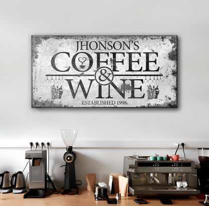 Coffee and Wine Sign