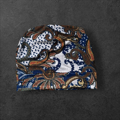 Boho Paisley Slouch Beanie – Upcycled Everyday Hat