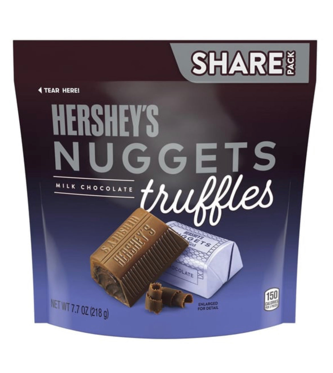 HERSHEY'S Nuggets Milk Chocolate Truffles 7.7oz 8 pack