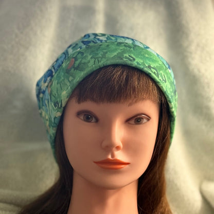 Iris Garden Slouch Beanie – Upcycled Everyday Hat
