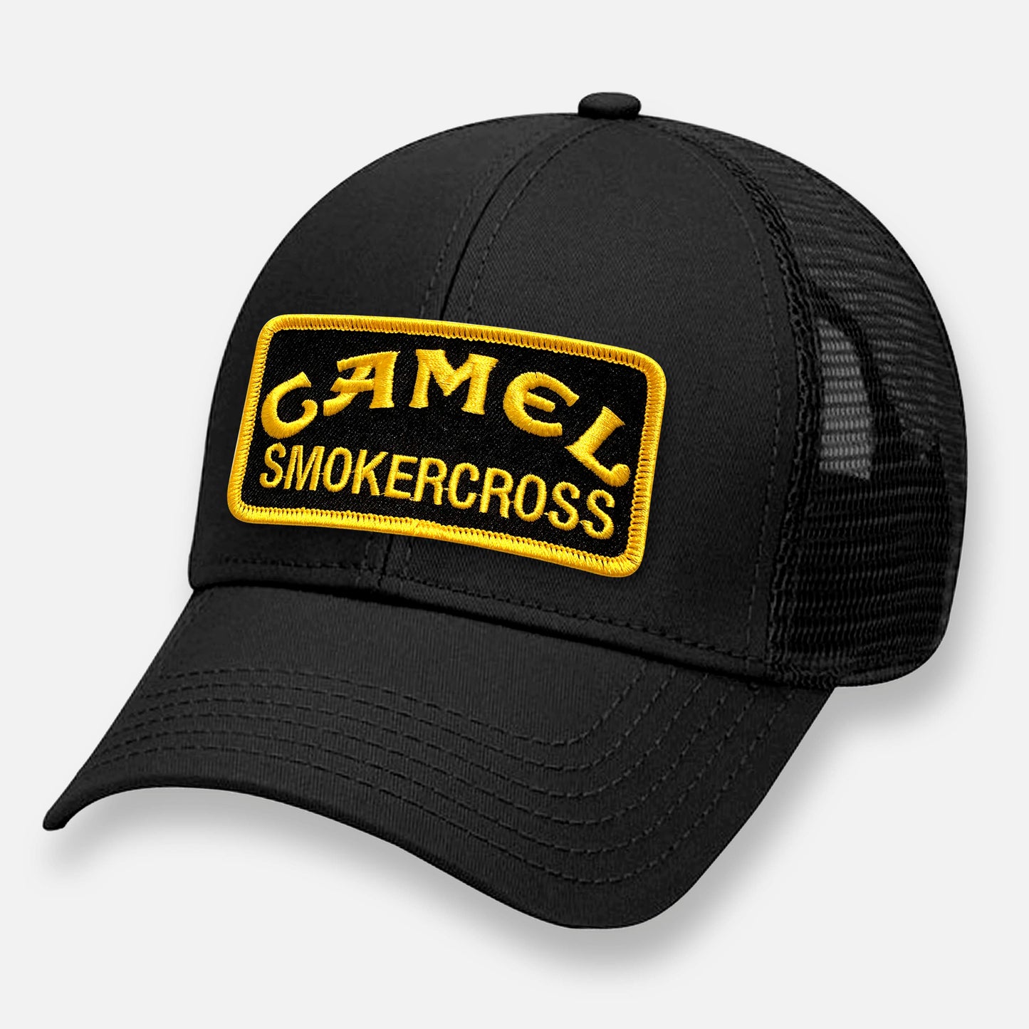 CAMEL SMOKERCROSS LOW PRO TRUCKER PATCH HAT