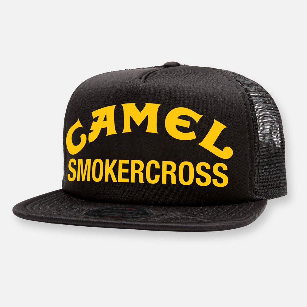 CAMEL SMOKERCROSS FLAT BILL HAT