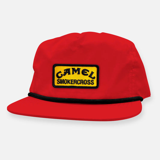 CAMEL SMOKERCROSS UNSTRUCTURED SNAPBACK PATCH HAT