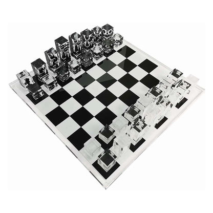 Infinity Lucite 17-Inch Lucite Chess Set