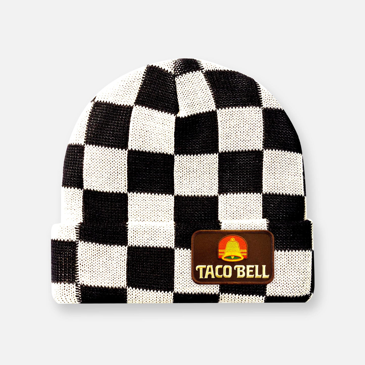 CHECKERBOARD BLACK & WHITE BEANIES
