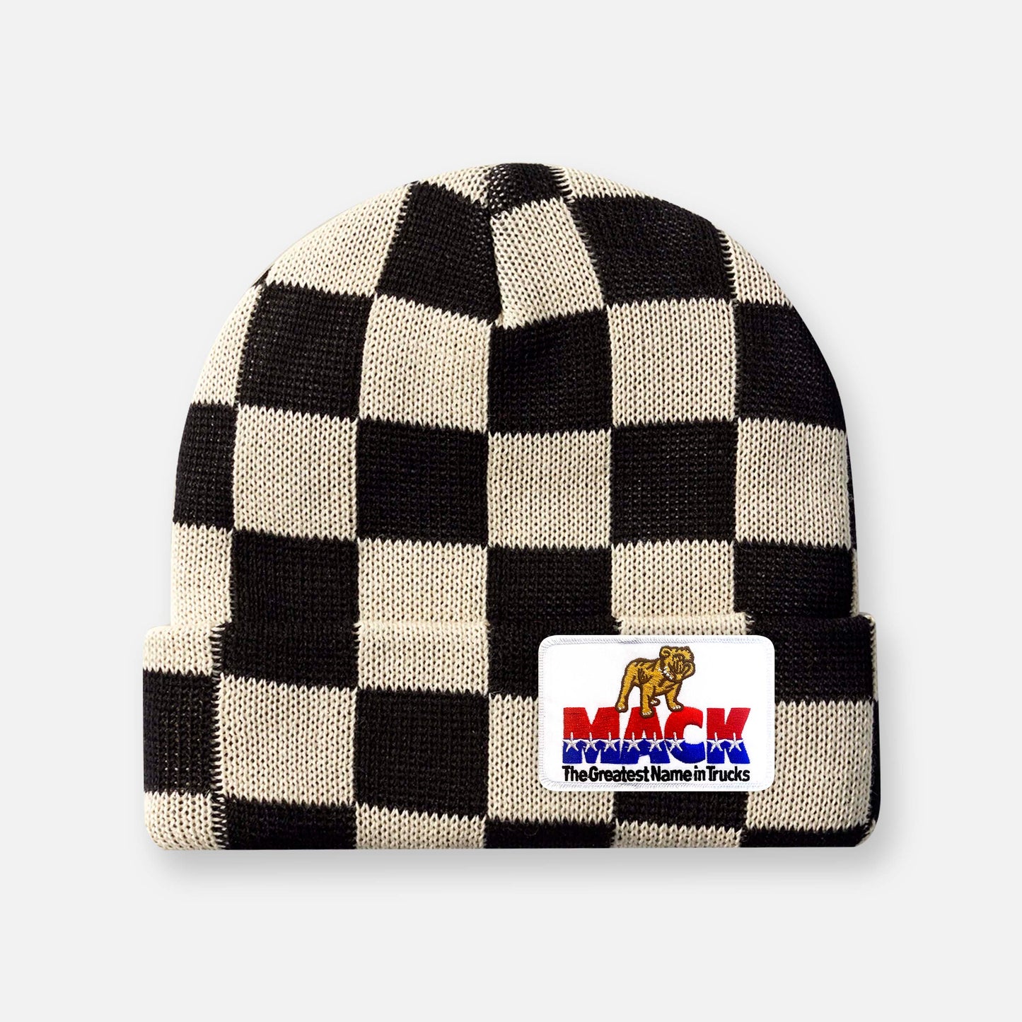 CHECKERBOARD PIT CREW PATCH BEANIE COLLECTION