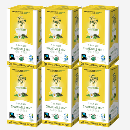 Chamomile Mint Green Tea w. Citrus Organic Fairtrade 20ct