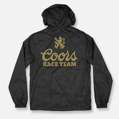 BANQUET HOODED COACHES JACKET BLACK-GOLD