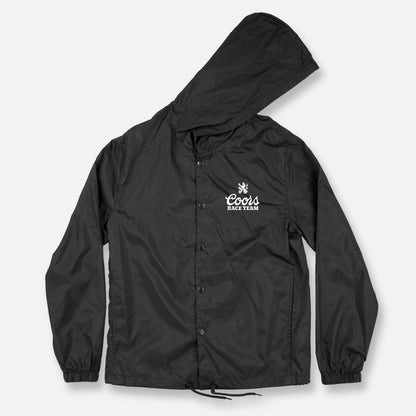BANQUET HOODED COACHES JACKET BLACK