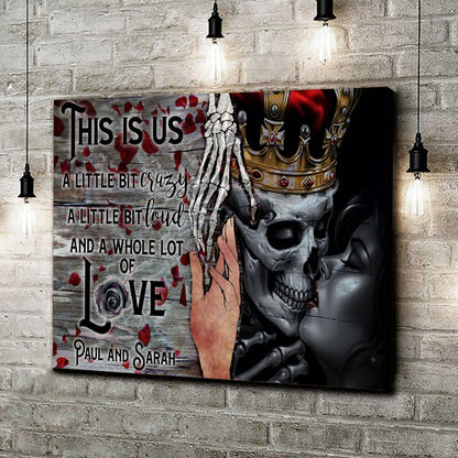 This Is Us Personalized Gothic Couple Sign - Ideal Gothic Decor For Home