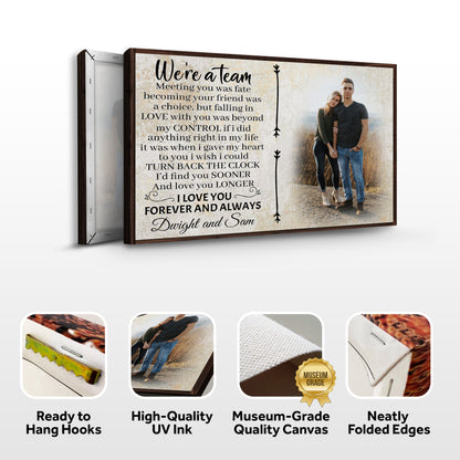 We're A Team Couple Sign V